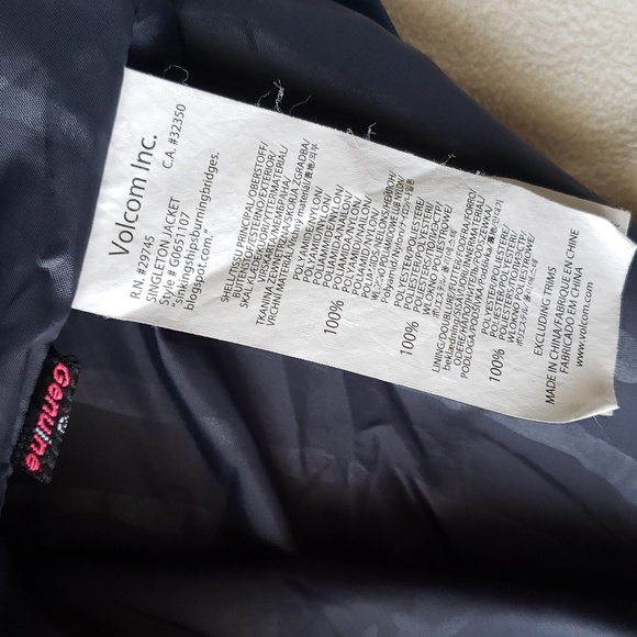 Volcom Men's snowboard ski jacket S navy white good condition - Picture 7 of 11